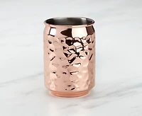 Tasse en forme de canette Pebble, rose doré, 13 oz