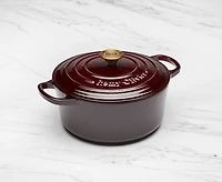 Cocotte ronde en fonte Bordeaux par Remy Olivier, 4 litres