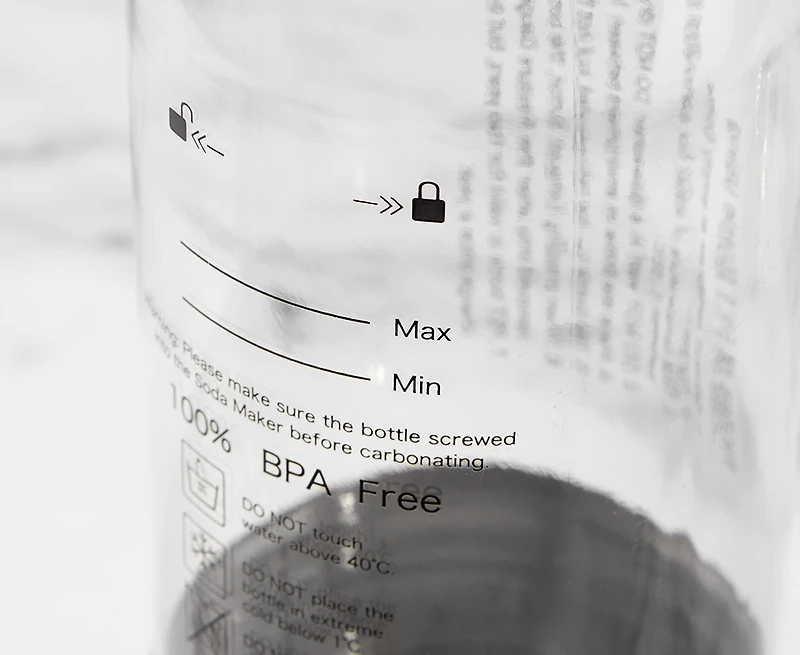 Bouteille de gazéification réutilisable thinkkitchen, 500 ml, argent