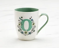 Tasse à monogramme « O », pétunias, 14 oz