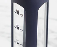 Bouteille Essential en verre avec manchon en silicone, marine, 750 ml