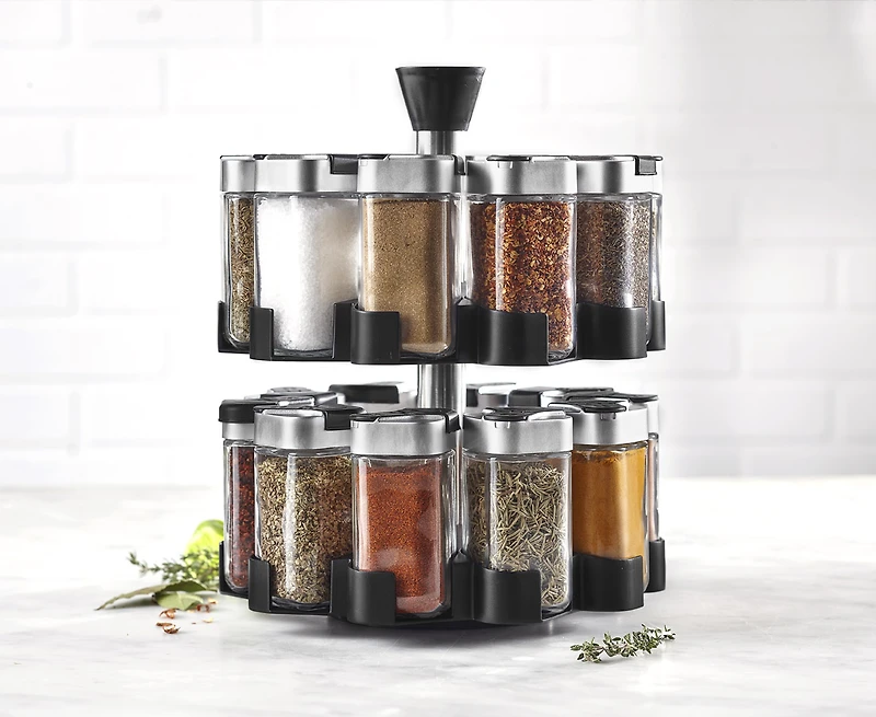 Support à épices thinkitchen Gourmet, pots remplis