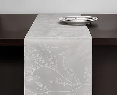 Chemin de table Hampton, gris