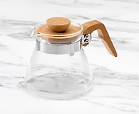 Carafe à café Java & Co en verre et à bois, 600 ml