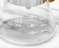 Carafe à café Java & Co en verre et à bois, 600 ml
