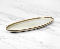 Assiette ovale Sandstone, 30 cm