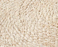 Napperon tissé rond Mazi, naturel, 38 cm