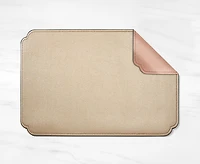 Napperon rectangulaire Lustre, rose et or 