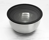 Ensemble de 3 bols à mélanger avec couvercle en verre Orion thinkkitchen, argent et noir