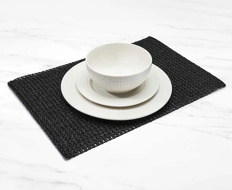 Napperon Boho, noir