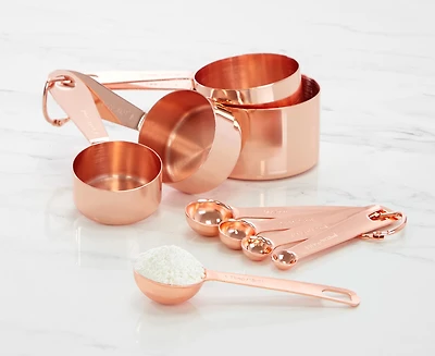 Ensemble de 9 ustensiles à mesurer Oro Rosa, Or rosé