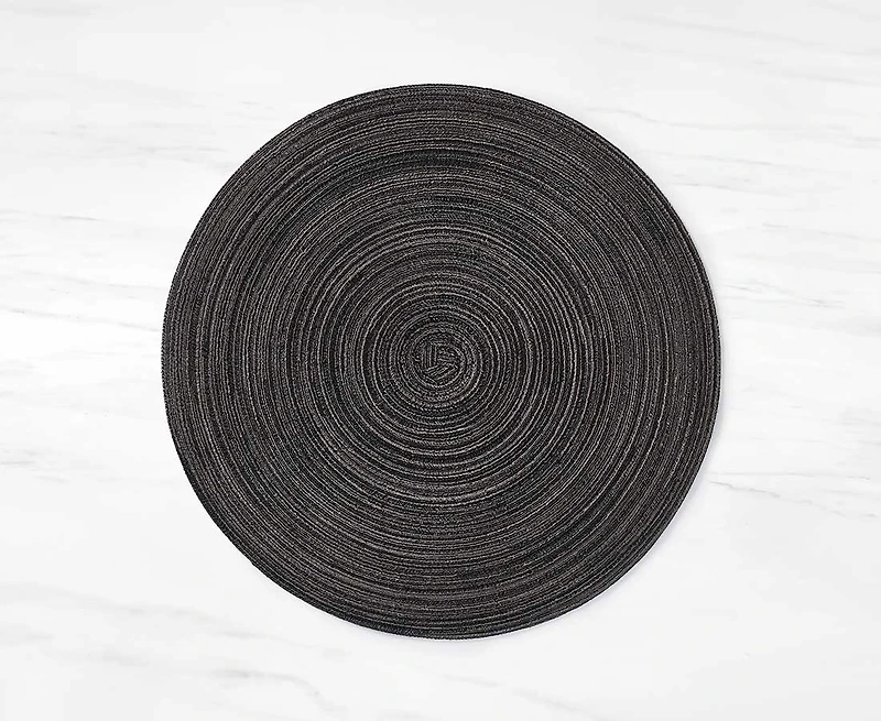 Napperon tissé Ora, anthracite
