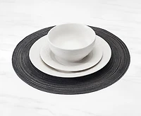 Napperon tissé Ora, anthracite