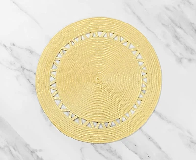 Napperon rond Santa Fe, jaune