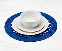 Santa Fe Round Placemat, Blue