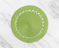 Santa Fe Round Placemat, Green