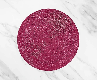 Napperon rond Cypriot, rose