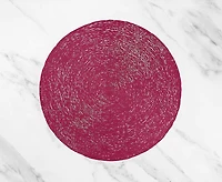 Napperon rond Cypriot, rose