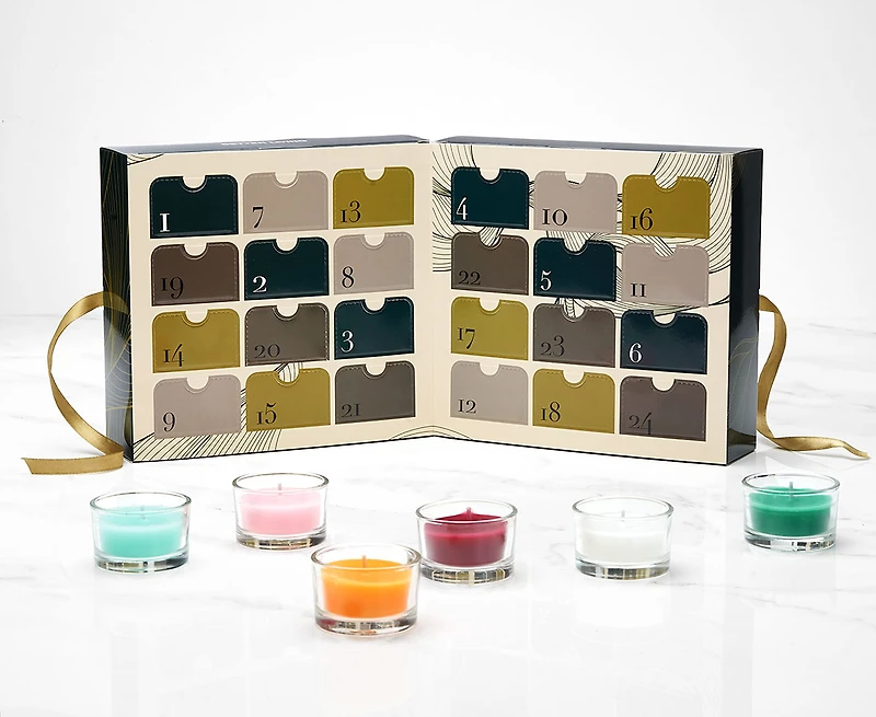 Ensemble d'aroma thérapie et bien-être Better Living, 24 chandelles parfumées