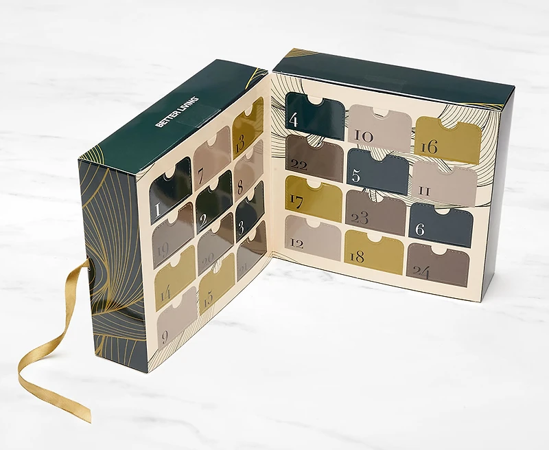 Ensemble d'aroma thérapie et bien-être Better Living, 24 chandelles parfumées
