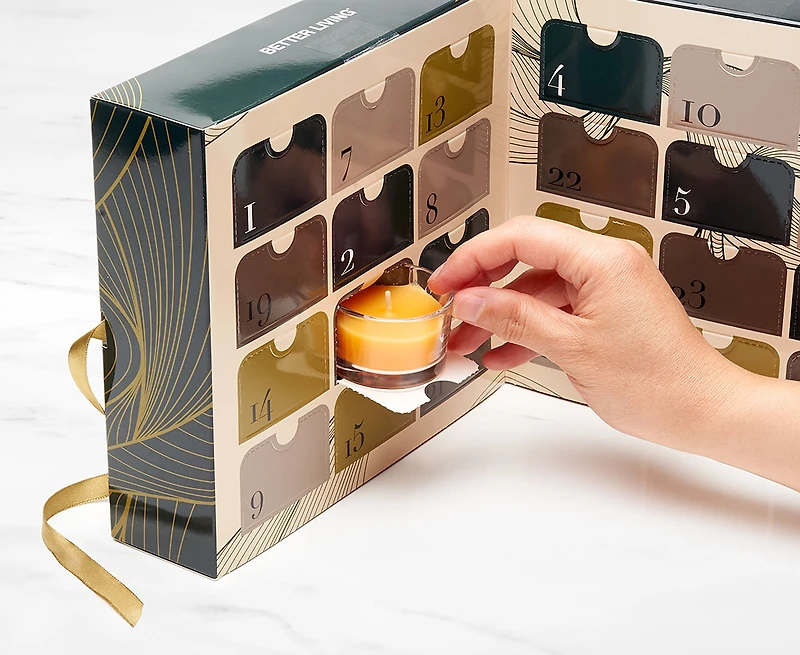 Ensemble d'aroma thérapie et bien-être Better Living, 24 chandelles parfumées