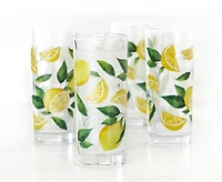 Ensemble de 4 verres Limoncello, Jaune et vert