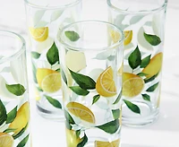 Ensemble de 4 verres Limoncello, Jaune et vert