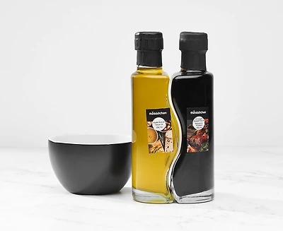 Ensemble d'huile, vinaigre et bol Deliciae