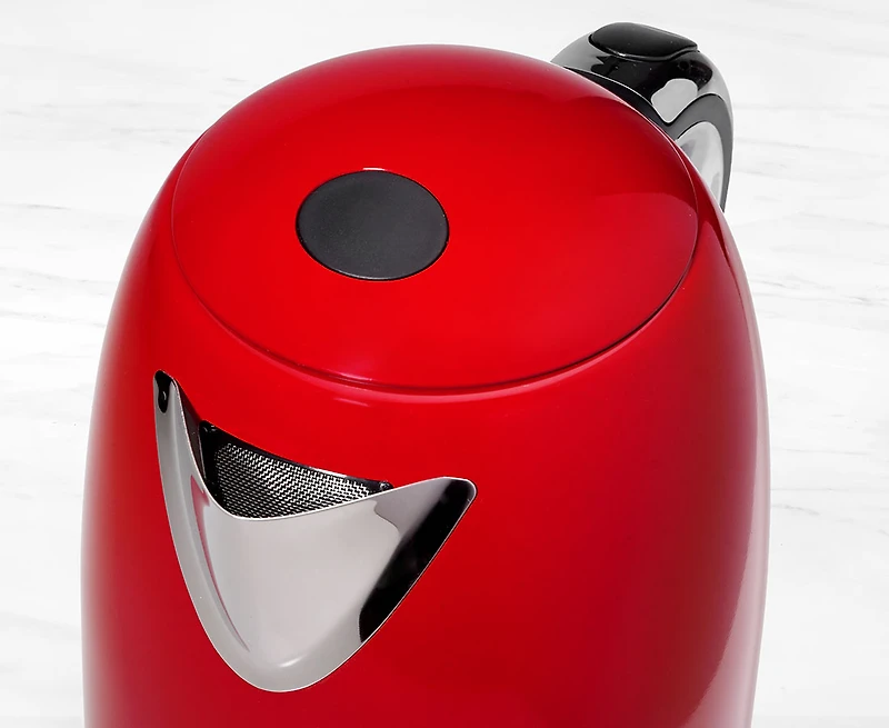 Bouilloire électrique thinkkitchen Slim, rouge, 1,7 L