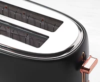 Grille-pain à quatre fentes thinkkitchen Slim, noir