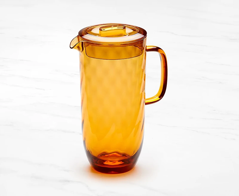 Pichet en acrylique Ripple, cognac, 1,8 l