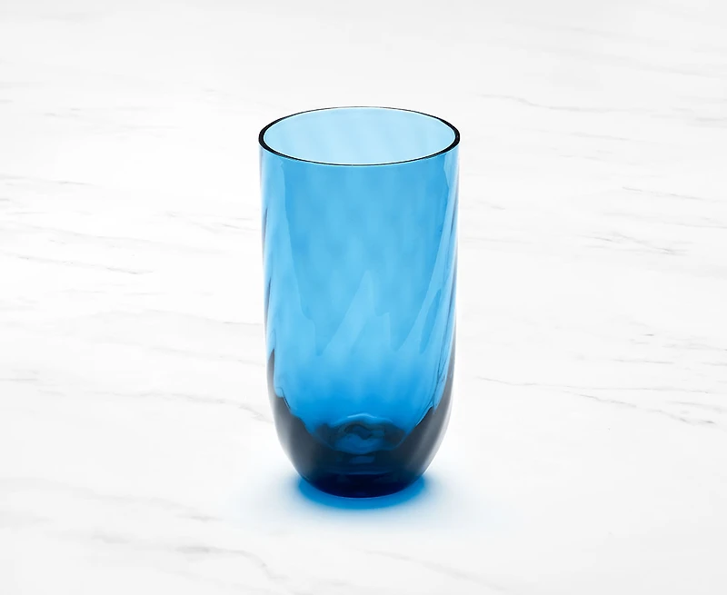 Verre haut en acrylique Ripple, bleu, 510 ml