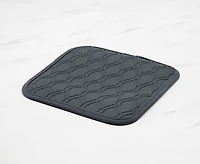 Porte-pot et sous-plat en silicone Amara, gris