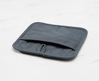 Porte-pot et sous-plat en silicone Amara, gris