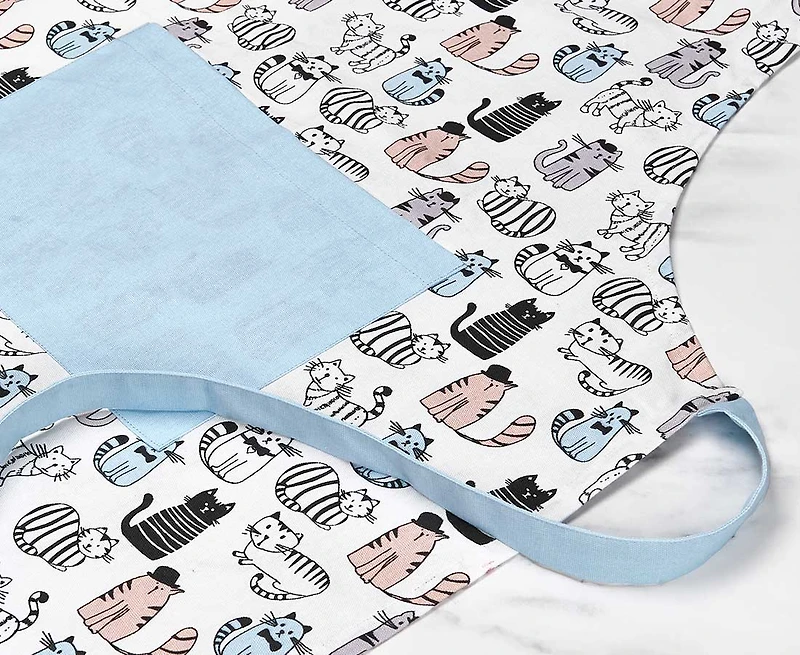 Tablier à motifs de chats Meow