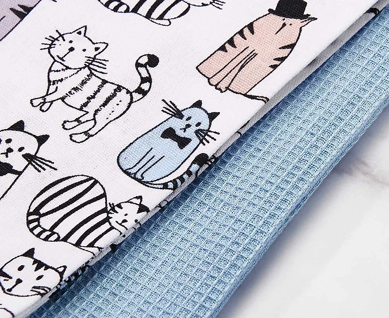 Linges de cuisine Meow, Ens. de 2 