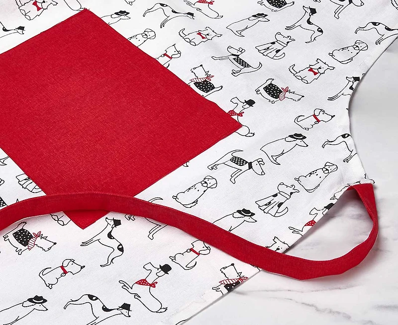 Tablier à motifs de chiens Woof