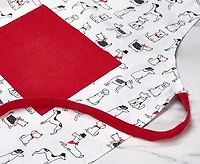 Tablier à motifs de chiens Woof