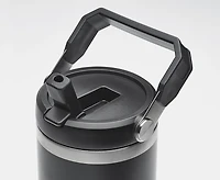 Bouteille isotherme à double paroi avec bouchon à paille SIP, noire, 30 oz
