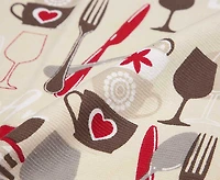 Ensemble de deux linges à vaisselle Amour, multicolore