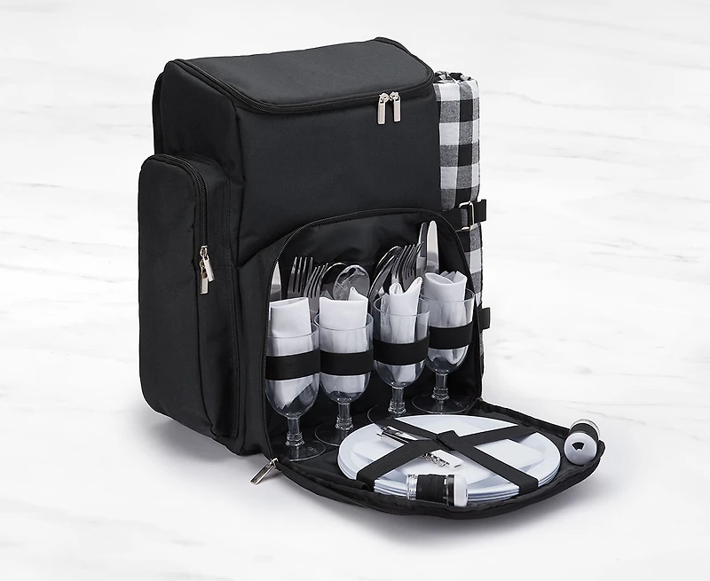 Sac à dos de pique-nique 30 pièces Yellowstone avec couverture
