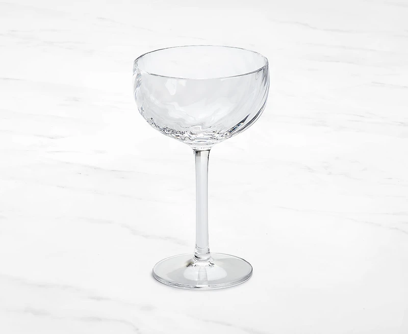 Coupe en acrylique Ripple, transparente