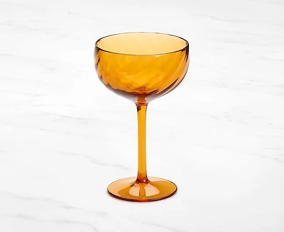 Ripple Acrylic Coupe, Cognac