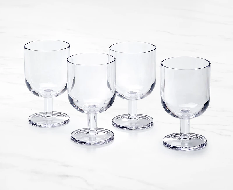 Ensemble de 4 verres empilables, transparent