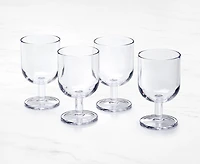 Ensemble de 4 verres empilables, transparent