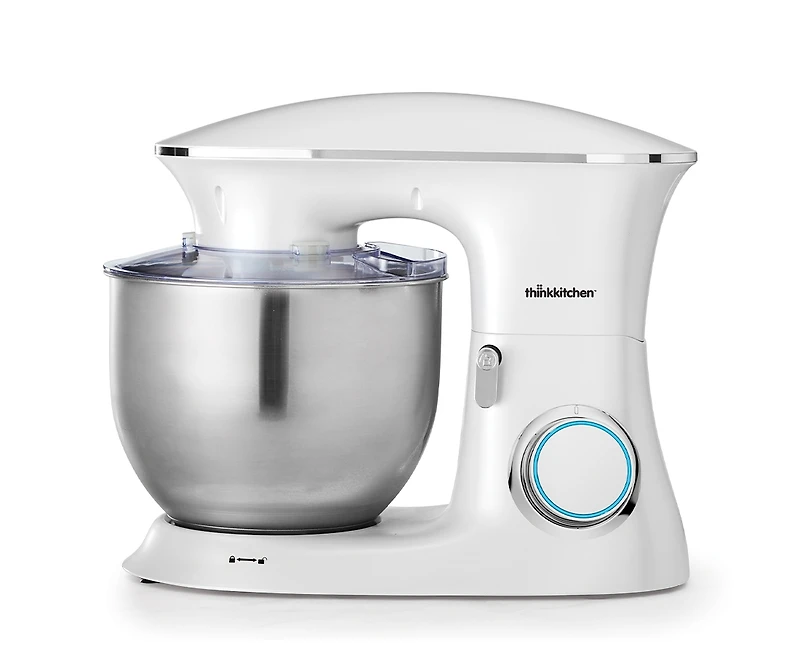 Batteur sur socle Odyssey par thinkkitchen, blanc perle, 660 W, 7 L