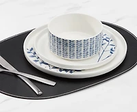 Buttercup 12-Pc Dinnerware Set, Blue and White