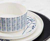 Buttercup 12-Pc Dinnerware Set, Blue and White