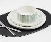 Buttercup 12-Pc Dinnerware Set, Green and White