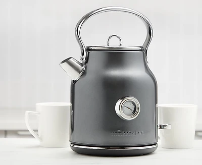 Bouilloire électrique Rétro thinkkitchen 1,7 L,  gris foncé